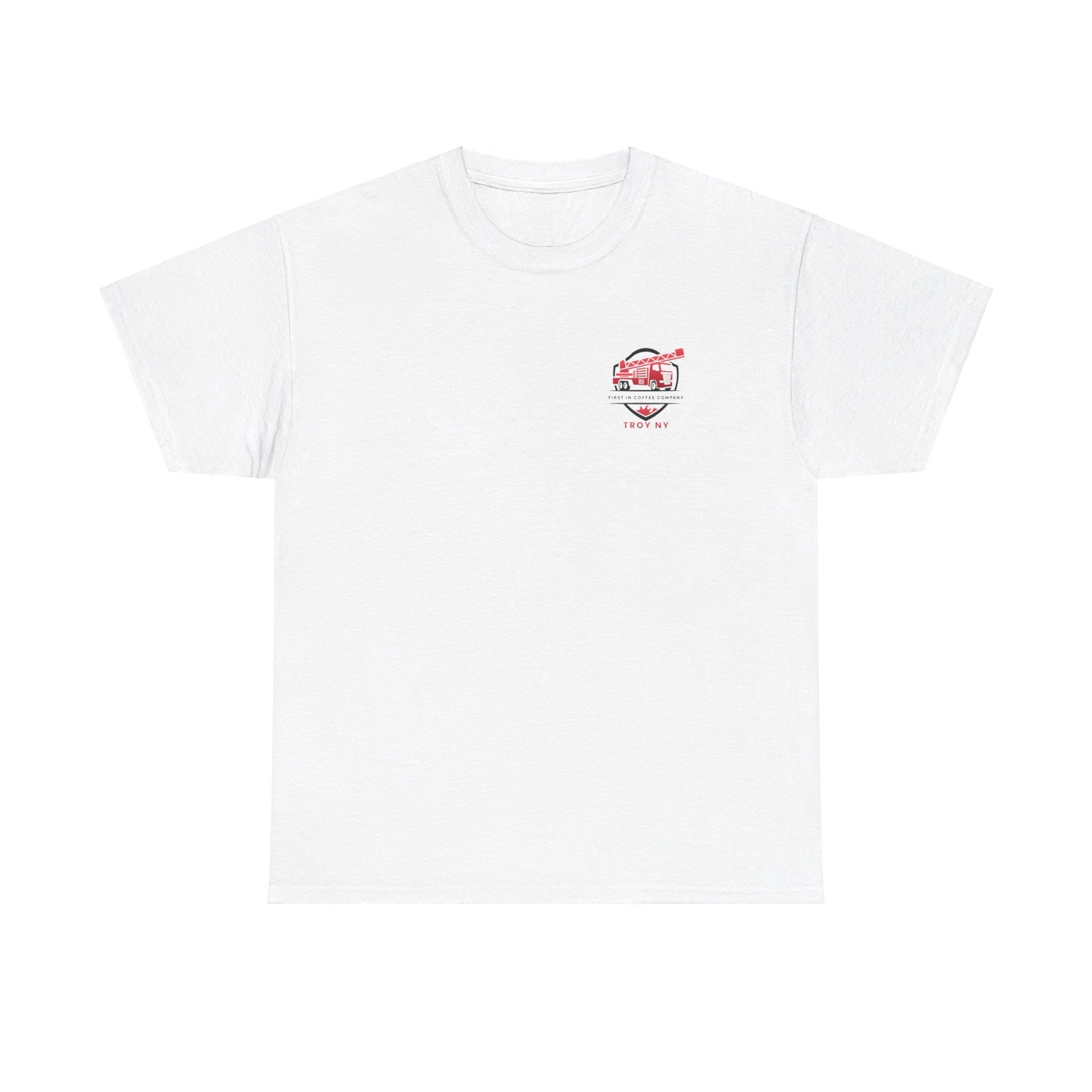 First in Coffee Thin Red Line Tee