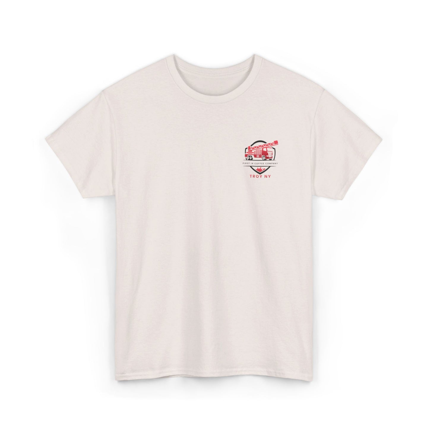 First in Coffee Thin Red Line Tee