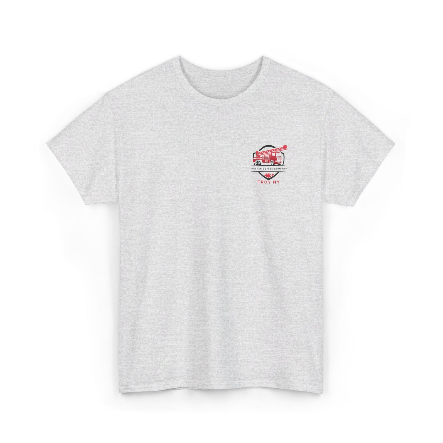 First in Coffee Thin Red Line Tee