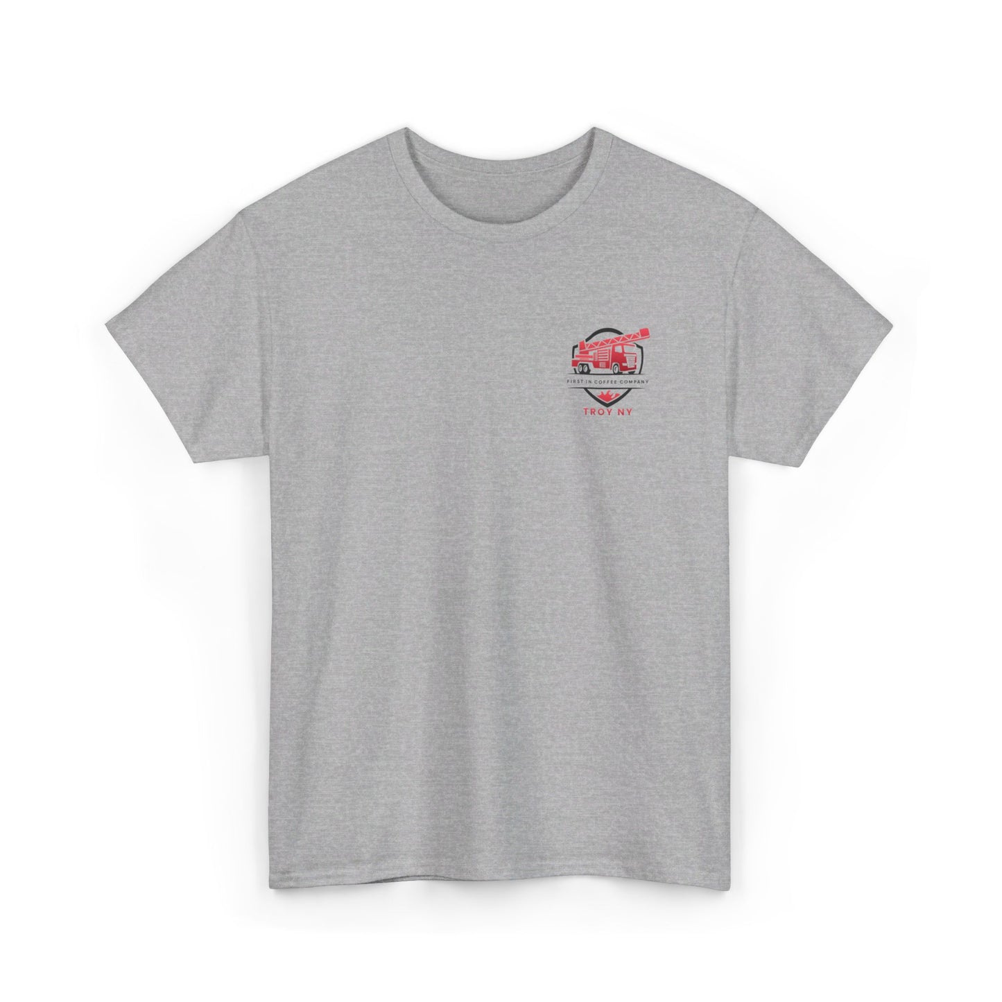 First in Coffee Thin Red Line Tee