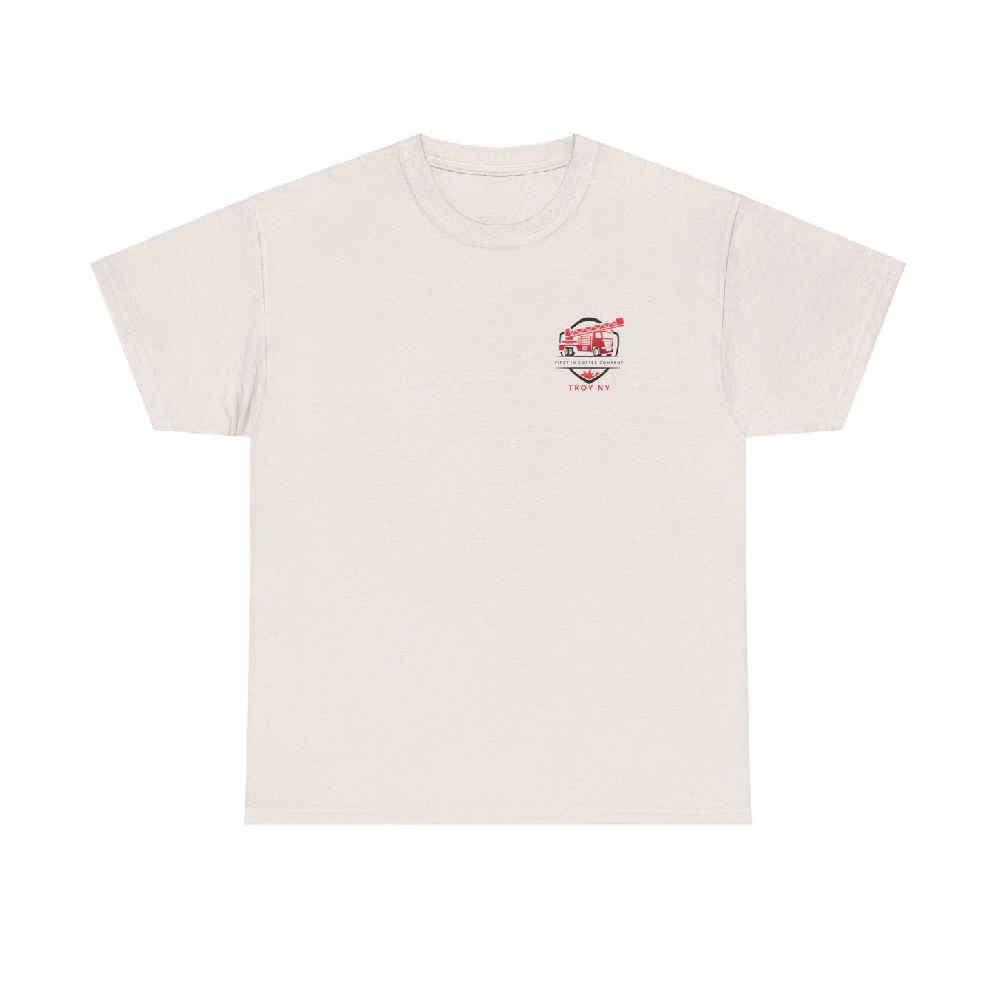 First in Coffee Thin Red Line Tee