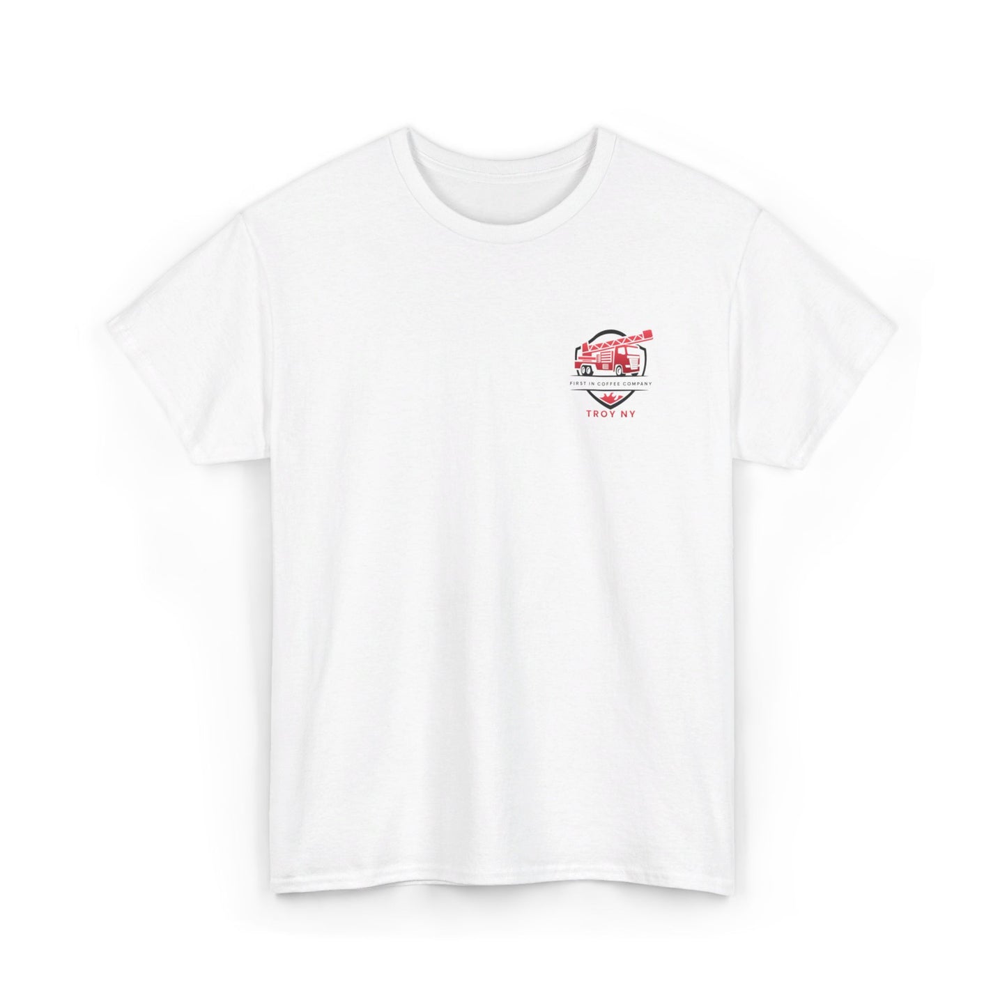 First in Coffee Thin Red Line Tee