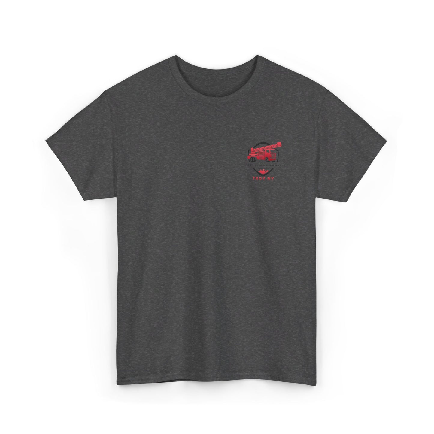 First in Coffee Thin Red Line Tee